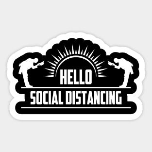 Social distancing Sticker